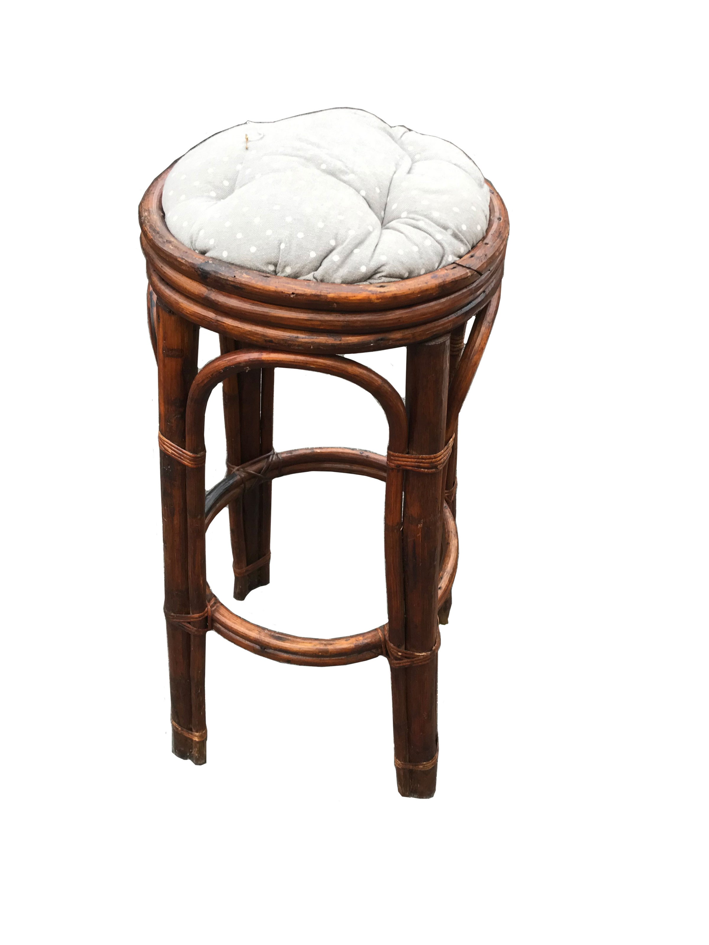 Vintage rattan bar stools best sale
